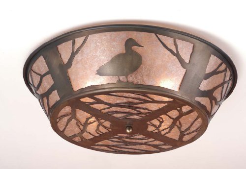 22W Ducks In Flight Flushmount Ceiling Fixture