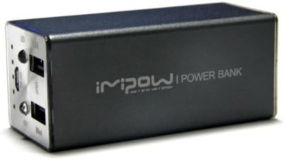 Imipow IM606 (Dark Grey/Black Color) 11200mAh External Battery Pack Power Bank Charger with built-in Flashlight and 2 Connectors / for Apple: iPhone 5 4S 4,iPod,New ipad,iPad mini,iPad 2; / Most Android Phones and Tablets: Samsung Galaxy S3, Galaxy Note 2, all Samsung Galaxy Series Smartphones and Tablets; Motorola Droid Razr, X2, Bionic,Xoom; HTC One X, One S, Sensation, EVO, ThunderBolt; / Nokia N9 Lumia 920 900 800 / Blackberry Torch Bold Curve,Playbook / Kindle,Nook,Touchpad and other Portable Electronics