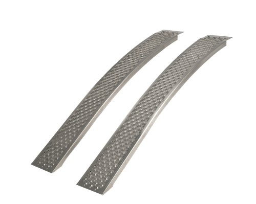 AL-KO  130586   Auffahrrampen, 2,00 m gebogen, 400 kg Tragkraft, Aluminium, Paar