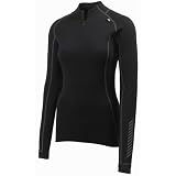 Helly Hansen Women's Freeze Prowool 1/2 Zip Turtle Neck,Black,Small