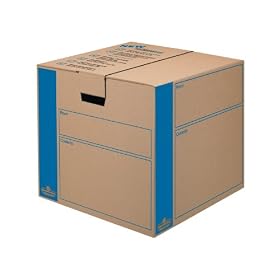 Fellowes Medium SmoothMove Moving Box, 8 Pack, 16 x 18  x 18 Inches