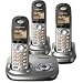 Panasonic KXTG7323 DECT Digital Cordless Telephone Trio with Answer Machine - Silver