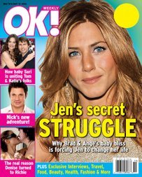 OK Weekly Magazine Jennifer Aniston May 15, 2006 Issue (Carrie Underwood, Demi Moore, Denise Richards)