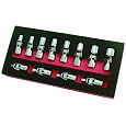 Astro Pneumatic 7412 1/4-Inch Drive Flex Socket Set, 6 Point - Metric, 12-Piece