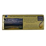 Luciennes Rosemary and Lemon Dark Chocolate Bar. Handmade with All Natural Ingredients, 70% Cocoa Chocolate, 1.5 oz.
