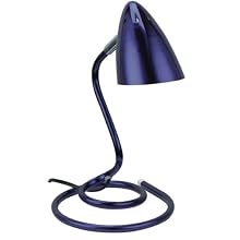 Lite Source LS-2608PURP Swirl Metal Desk Lamp, Metallic Purple