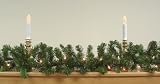 9' x 10 Pre-Lit Green Pine Artificial Christmas Garland - Clear Lights