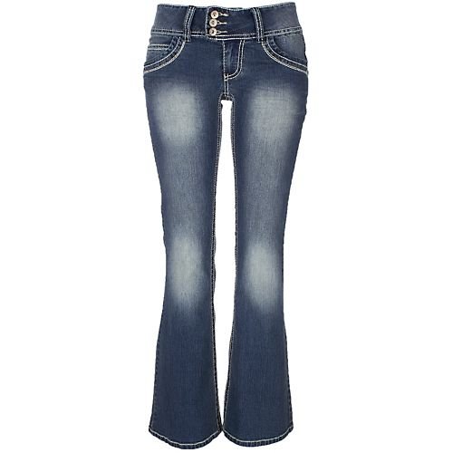 Angels Three Button Flared Jeans