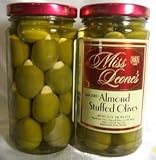 Almond Stuffed Gourmet Queen Spanish Olives 12 oz. Jar - 3 Jars