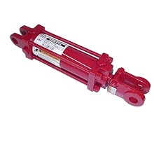 Prince Majestic Double-Acting Tie-Rod Hydraulic Cylinder, Clevis Mounting, Red, UNF
