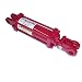 Prince Majestic Double-Acting Tie-Rod Hydraulic Cylinder, Clevis Mounting, Red, UNF