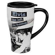 Elvis Presley Left The Building Travel Mug
