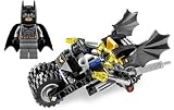 Batman (Dark Grey) & Batcycle - LEGO Batman Minifigure & Vehicle (No Box or Decal)