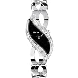 Seksy By Sekonda Black Swarovski Crystal Ladies Bracelet Watch 4276