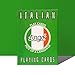 Italian - Lingo Playing Cards | Language Learning Game Set | Fun Visual Flashcard Deck to Increase Vocabulary and Pronunciation Skills - 54 Useful Phrases