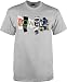 Powell Skateboards "Video Game Letters" T-Shirt (Large, Grey)