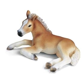 Schleich 13292 - Cavalli, Puledro Haflinger, sdraiato