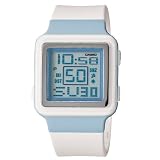 Casio Womens LDF20-7BV Digital White Resin Str