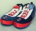 Cleveland Indians MLB Wrapped Logo Plush Sneaker Slippers - L