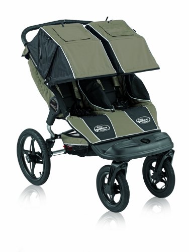 Baby Jogger Summit 360 Double Jogging Stroller, Sage & Black
