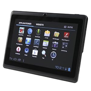 AGPtek� 7 inch Android 4.0 Capacitive Touch Screen Tablet PC (Wi-Fi G-sensor, 800*480, 1GHz, 512MB DDR3, 4GB built-in Capacity, Front Camera, Support 3G 3D Game HDMI 1.3 1080P HD Flash 11.1 & Multi-language)