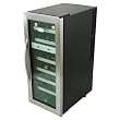 NewAir AW-211ED 21 Bottle Dual Zone Thermoelectric Wine Cooler With Stainless Steel Door