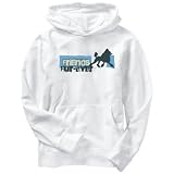 Hoodie Mens White  FRIENDS FUR - EVER - Poodle  Dogs