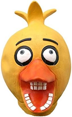 Coolfly Fan FNAF Adult Latex Freddy Fazbear Five Nights at Freddy's Adult Mask FNAF Cosplay Costume Chica
