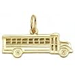 School Bus Charm 14k Gold 9.5mm