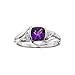 10kt Amethyst and Diamond Ring title=