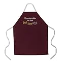 Drink More Wine Apron - Burgundy