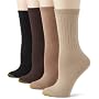 Gold Toe Women's 6 Pack Ribbed Crew