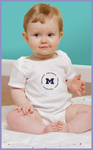 Baby Fanatic University of Michigan Bodysuit with 1 Pacifier