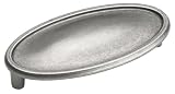 Amerock BP26126-WN Manor Cup Pull, 3-Inch Center, Weathered Nickel