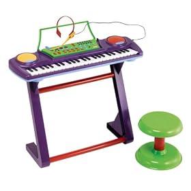 Little Tikes 49 Key Keyboard with Stool and Headset Microphone