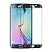 S6 Edge Screen Protector, Emarket 3D Full Cover Tempered Glass Explosion Proof Screen Protector Film For Samsung Galaxy S6 Edge G9250 Black Color