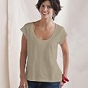 Women Cropped Tee -- 100% Organic Cotton