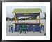 Bar on the Beach, Playa Del Carmen, Mexico Framed Art Poster Print by Keith Levit, 31x25