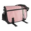 Messenger Diaper Bag, Pink Retro Stripe