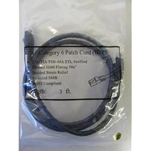 Gigabit Ethernet Cord on Cat 6 500mhz 24awg Utp Gigabit Ethernet Cat6 Patch Cable Cord 3 Ft