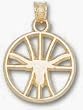 Univ Of Texas Longhorn Pierced Basketball Charm/Pendant