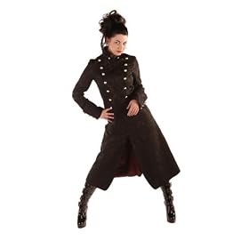 Aderlass Corsair Coat Long Brocade Black