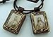 Religious Gifts Dark Brown Antique Style Sacred Heart Jesus Christ Our Lady Mt Carmel Scapular