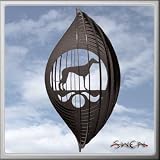 WHIPPET Circle Swirly Metal Wind Spinner
