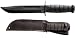 Ka-bar Knives Black Fighting Knife, Kydex Sheath, 7 in., Plain