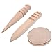 Armear Multi-size Solid Wood Leathercraft Edge Slicker Burnisher for Leather Tool