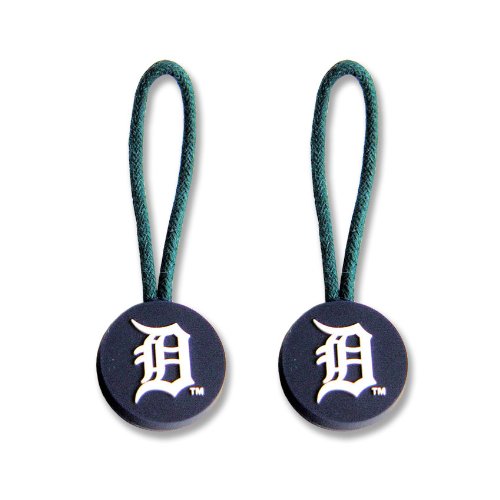 Detroit Tigers Zipper Pull Charm Tag Luggage Pet Id Set