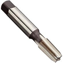 Dormer E710 High-Speed Steel Pipe Tap, NPT, Uncoated (Bright) Finish, Round Shank With Square End, Modified Bottoming Chamfer