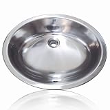 Tools & Hardware : Decolav 1300-B 17-by-14-Inch Drop-in or Undermount Lavatory with Overflow, Brushed Stainless