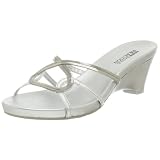 Kenneth Cole REACTION Womens Chain Zone Sandal,Silver,8.5 M